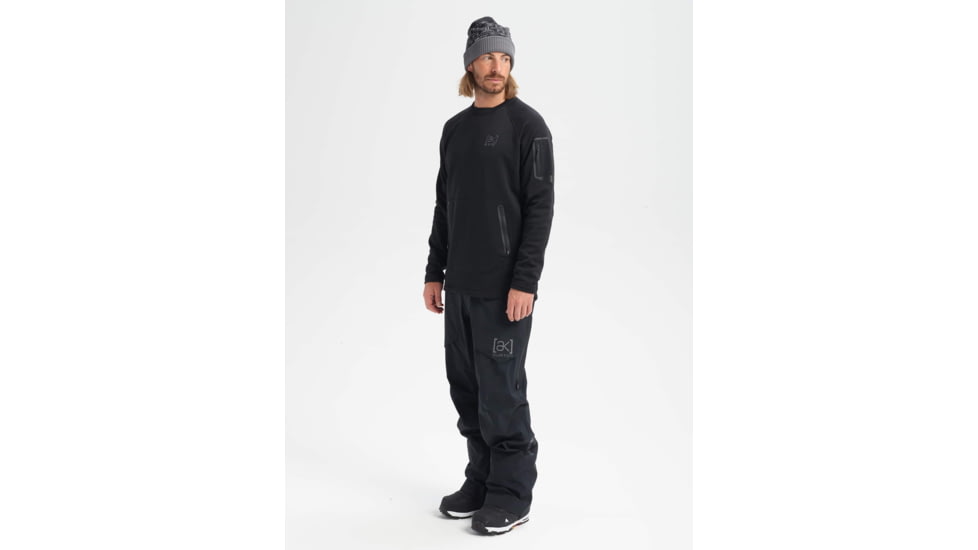 Burton Piston Crew Jacket - Mens, True Black, Large, 14983104001-L