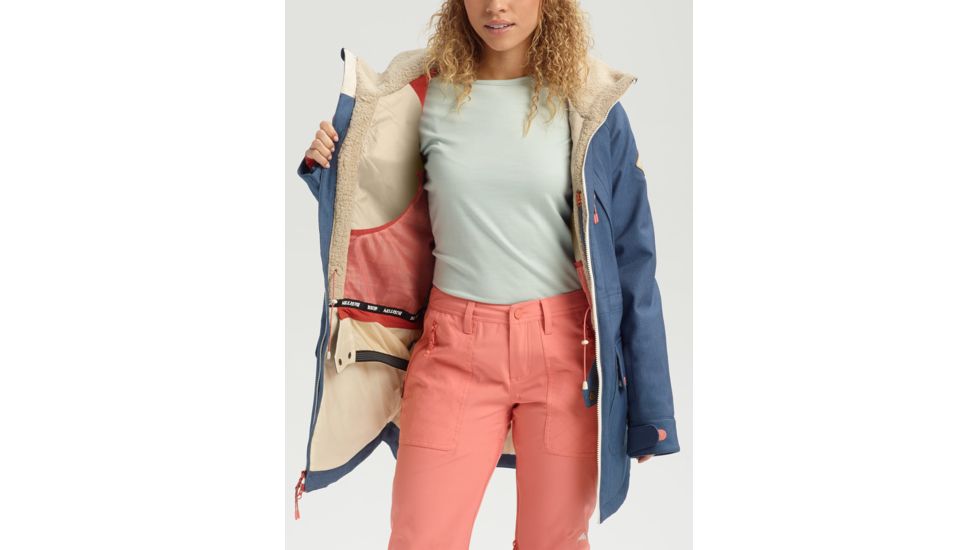 Burton Prowess Jacket Stretch Denim - Womens, Light Denim, Large, 21437100400-L