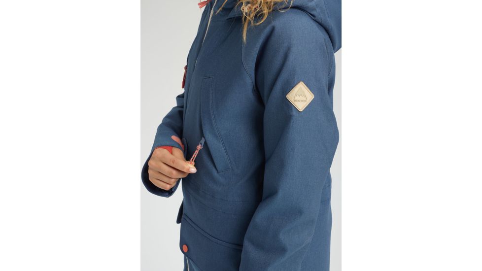 Burton Prowess Jacket Stretch Denim - Womens, Light Denim, Large, 21437100400-L