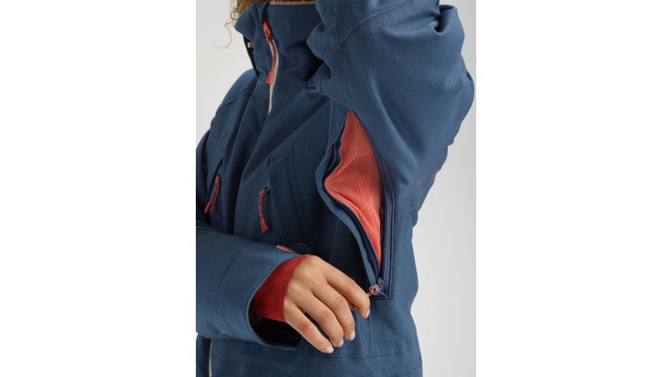 Burton Prowess Jacket Stretch Denim - Womens, Light Denim, Large, 21437100400-L