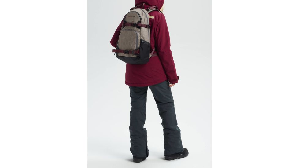 Burton Riders Backpack, 25L- Womens, Castlerock Heather, 15324104020