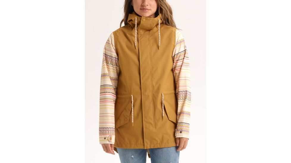 Burton Sadie Jacket - Womens, Wood Thrush / Crme Brle Revel Stripe, Medium, 13996108960-M