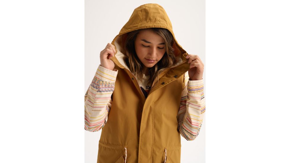 Burton Sadie Jacket - Womens, Wood Thrush / Crme Brle Revel Stripe, Medium, 13996108960-M