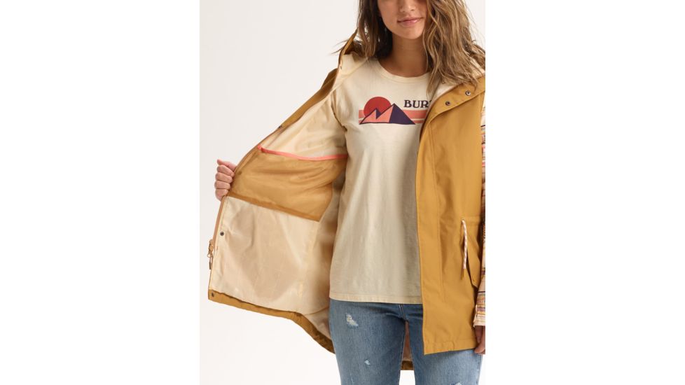 Burton Sadie Jacket - Womens, Wood Thrush / Crme Brle Revel Stripe, Medium, 13996108960-M