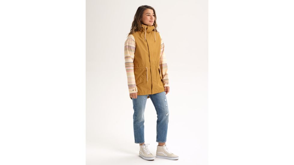 Burton Sadie Jacket - Womens, Wood Thrush / Crme Brle Revel Stripe, Medium, 13996108960-M
