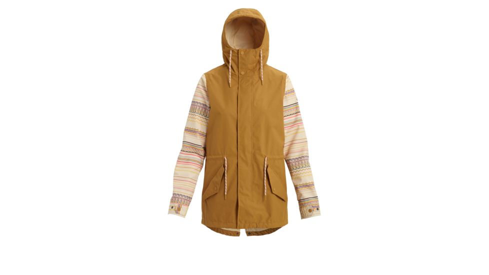 Burton Sadie Jacket - Womens, Wood Thrush / Crme Brle Revel Stripe, Medium, 13996108960-M