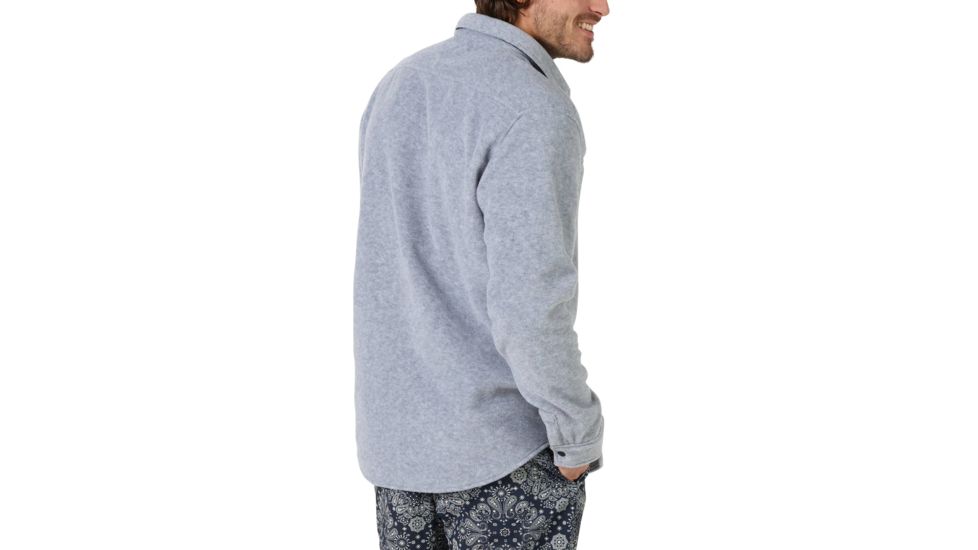 Burton Spillway Snap-Up Fleece - Mens, Gray Heather, Large, 18958101020L
