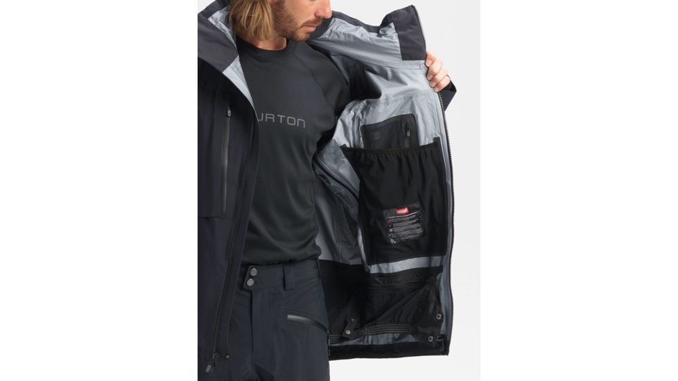 Burton Stretch Hover Jacket, 3L - Mens, True Black, Medium, 10013106001-M