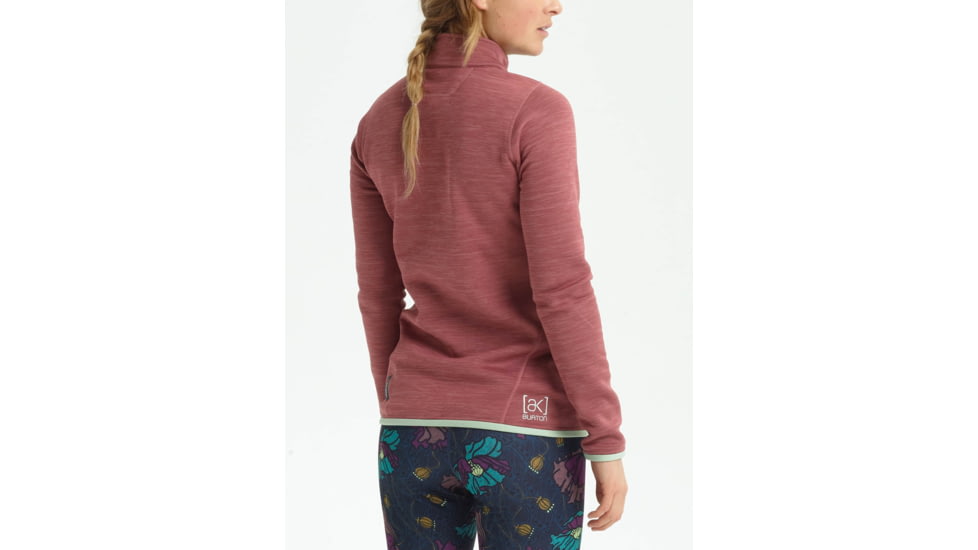 Burton Turbine 1/4 Zip Fleece Jacket - Womens, Rose Brown Heather, Extra Small, 15049104200-XS