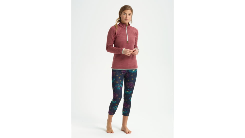 Burton Turbine 1/4 Zip Fleece Jacket - Womens, Rose Brown Heather, Extra Small, 15049104200-XS