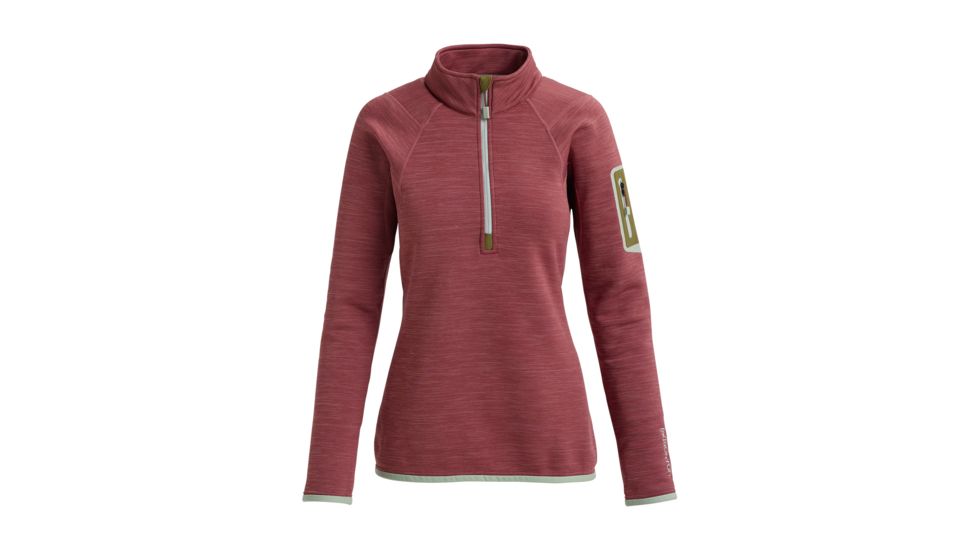 Burton Turbine 1/4 Zip Fleece Jacket - Womens, Rose Brown Heather, Extra Small, 15049104200-XS