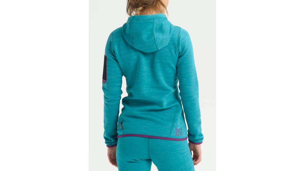 Burton Turbine Pullover Fleece - Womens, Green-Blue Slate Heather, Extra Small, 15048104400-XS