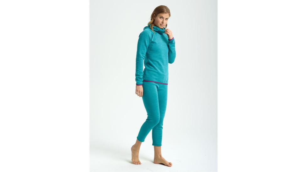 Burton Turbine Pullover Fleece - Womens, Green-Blue Slate Heather, Extra Small, 15048104400-XS