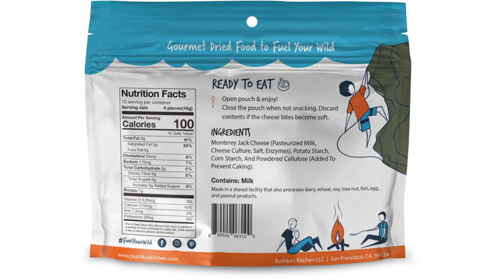 Bushka's Kitchen Monterey Jack Cheese Bites, 10 Servings, fd-11