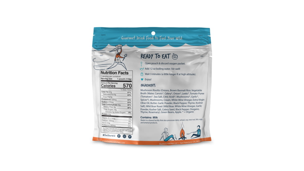 Bushkas Kitchen Hearty Harvest with Wild Boar, Single Serving, fd-02