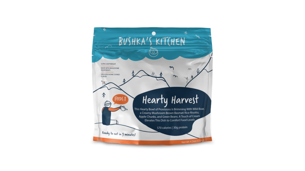 Bushkas Kitchen Hearty Harvest with Wild Boar, Single Serving, fd-02