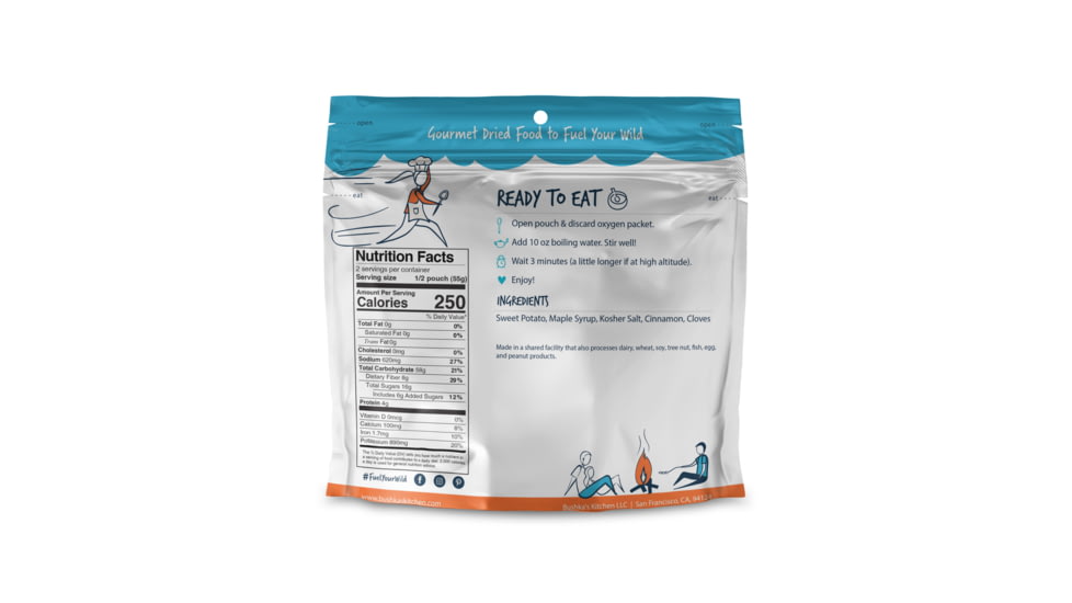 Bushkas Kitchen Sweet Potato Mash, Double Serving, fd-08