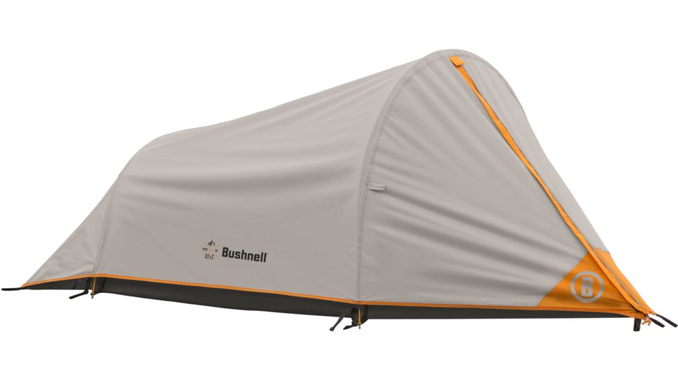 Bushnell 1 Person Backpacking Tent, Orange/Gray/Black, 50000