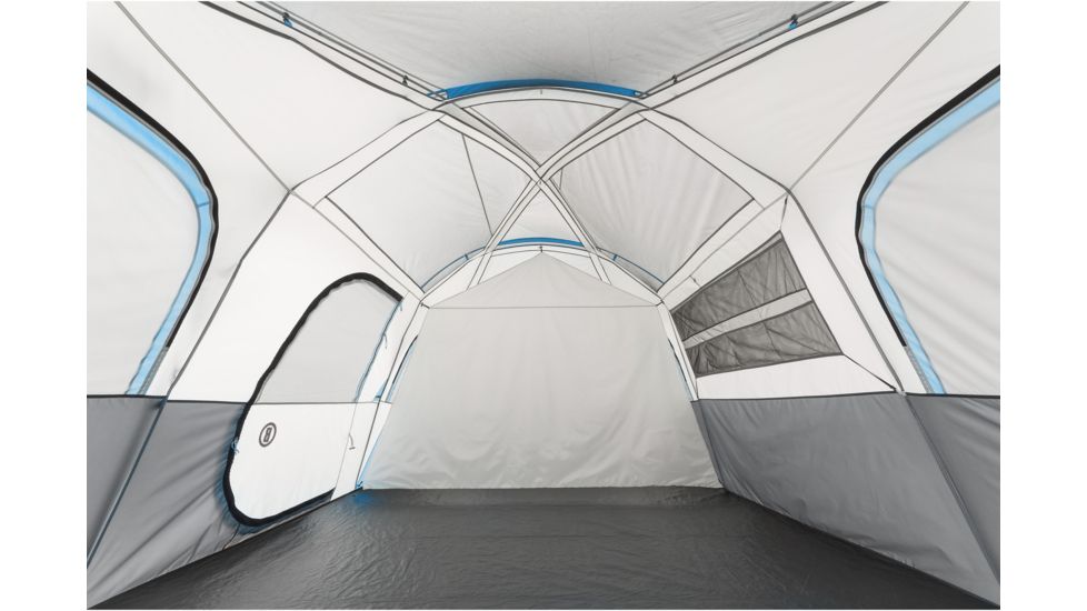 Bushnell 12 Person FRP Cabin Tent, Blue/Gray/Dark Gray, 50007