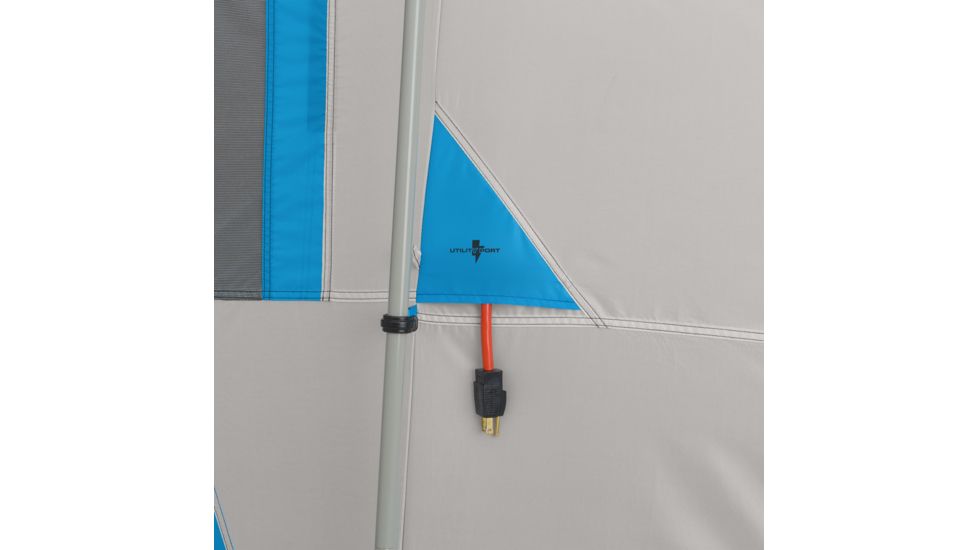 Bushnell 12 Person FRP Cabin Tent, Blue/Gray/Dark Gray, 50007