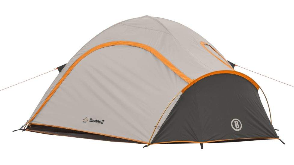 Bushnell 2 Person Backpacking Tent, Orange/Gray/Black, 50001