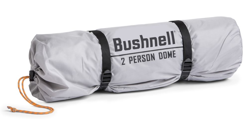 Bushnell 2 Person Backpacking Tent, Orange/Gray/Black, 50001