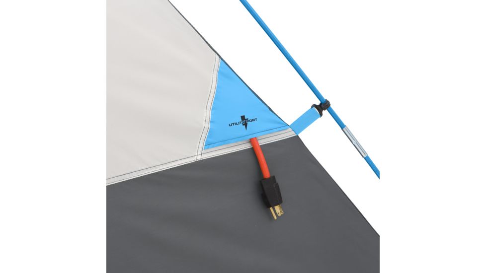 Bushnell 4 Person FRP Dome Tent, Blue/Gray/Dark Gray, 50005