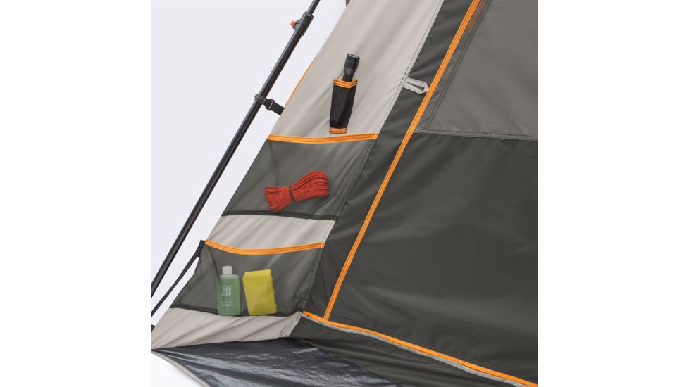 Bushnell 6 Person Instant Cabin Tent, Orange/Gray/Black, 50002