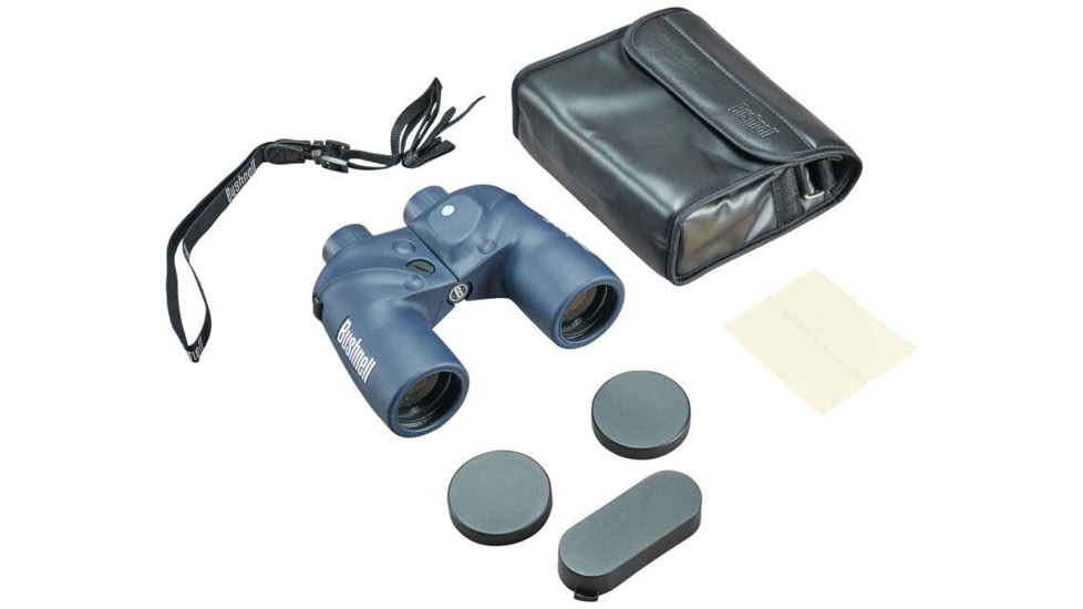 Bushnell Marine Porro Prism Rangefinder Binoculars, 7x50mm, BAK-4, Black, 137500