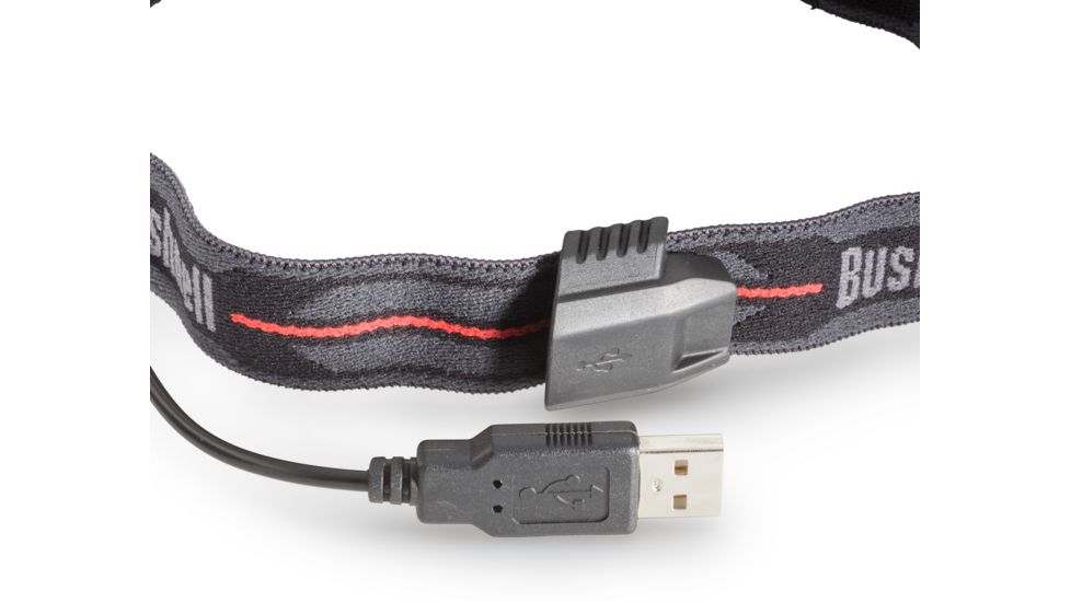 Bushnell PRO Rechargable 400 Lumen MC Headlamp, Gray/Orange, 50010