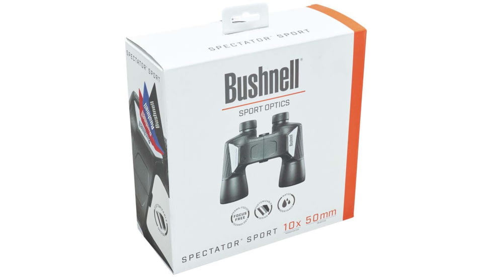 Bushnell Spectator Sport 10x50mm Porro Prism Binoculars, Black/Silver, BS11050