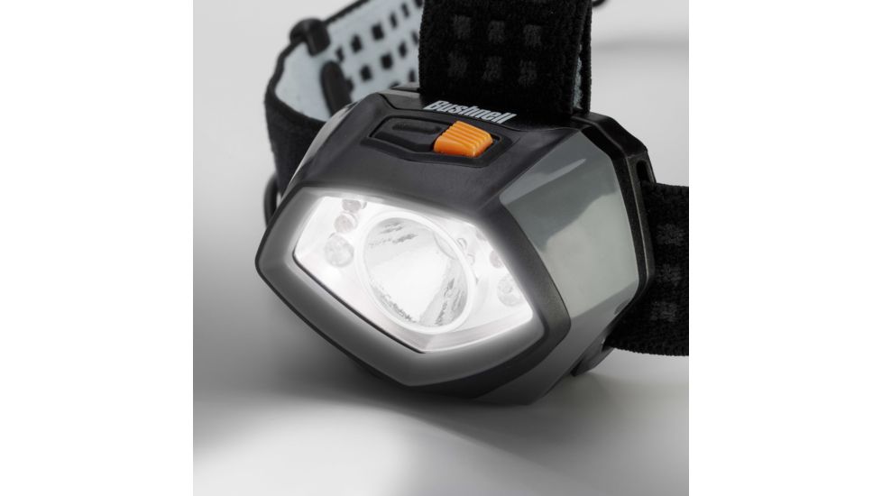 Bushnell TRKR 350 Lumen MC Headlamp, Black/Gray/Orange, 50014
