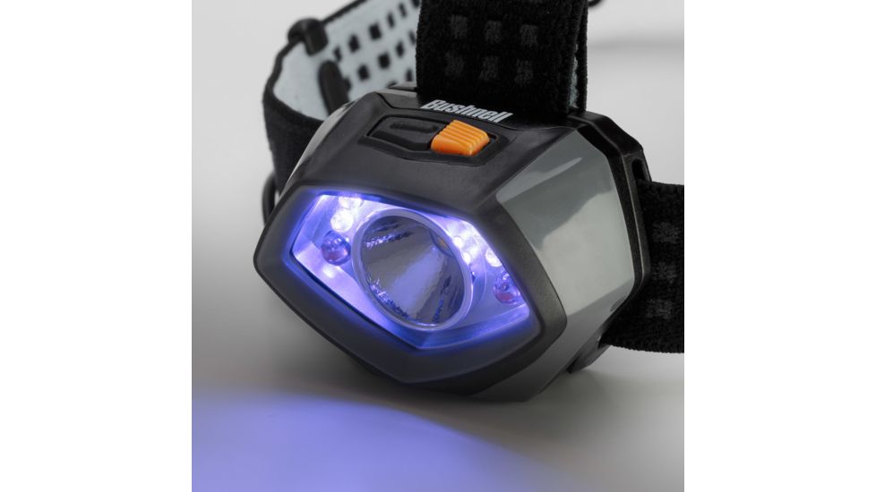 Bushnell TRKR 350 Lumen MC Headlamp, Black/Gray/Orange, 50014
