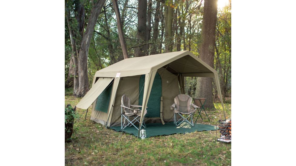 Bushtec Adventure Zulu 1200/Delta Zulu 3000 Combo Tent Camping System, Olive, GOLDGCHA
