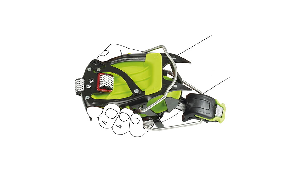 C.A.M.P. Ascent Auto/Semi-Auto Crampon, Green, 2978