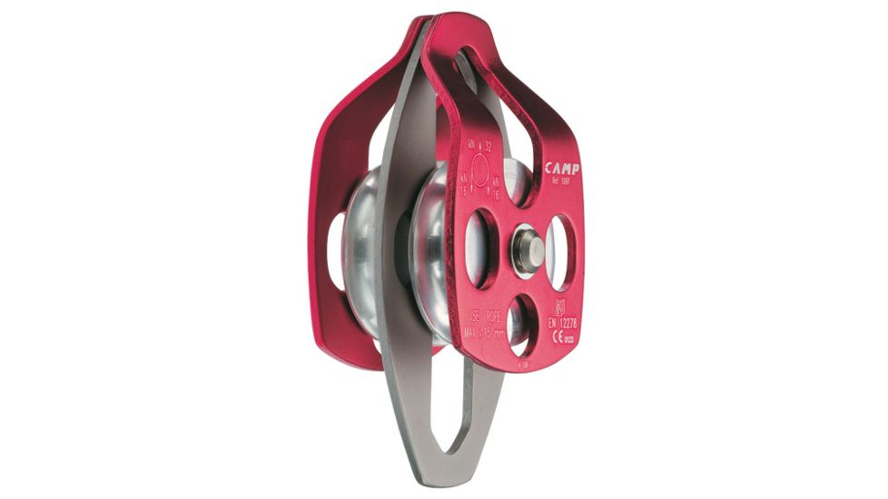 C.A.M.P. Brass Bushing Mobile Double Pulley-Red-Large