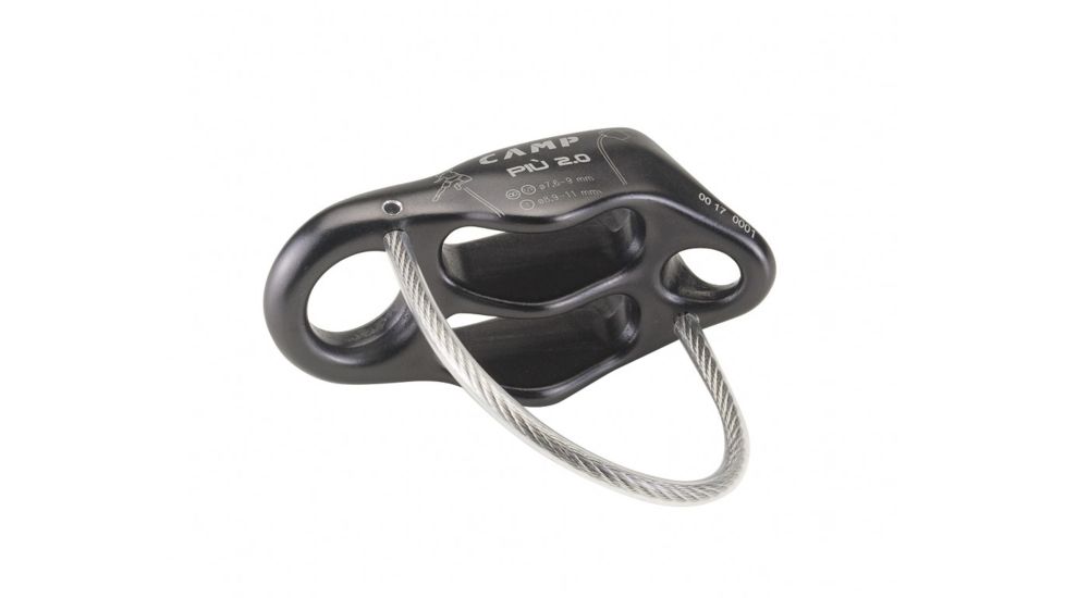 C.A.M.P. Cassin Piu 2 Belay Device, Gun Metal, 86502