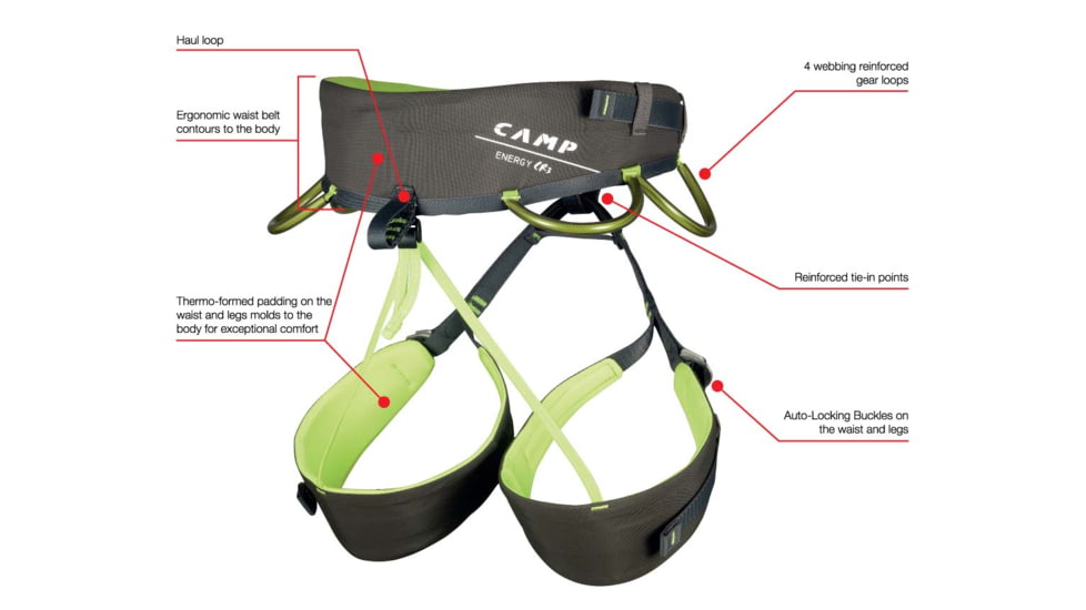 C.A.M.P. Energy CR 3 Harnesses, Grey, Extra Small, 2870-XS1
