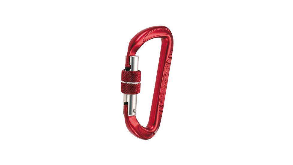 Guide Lock Carabiner Screwgate-Red