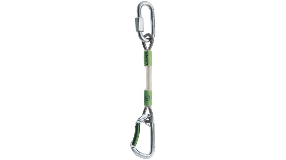 C.A.M.P. Gym Safe Cable Express Quickdraw, Green, 18cm, 2726