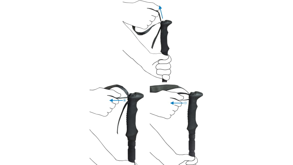 C.A.M.P. Megasonic Trekking Poles, Black/Aqua, 3350