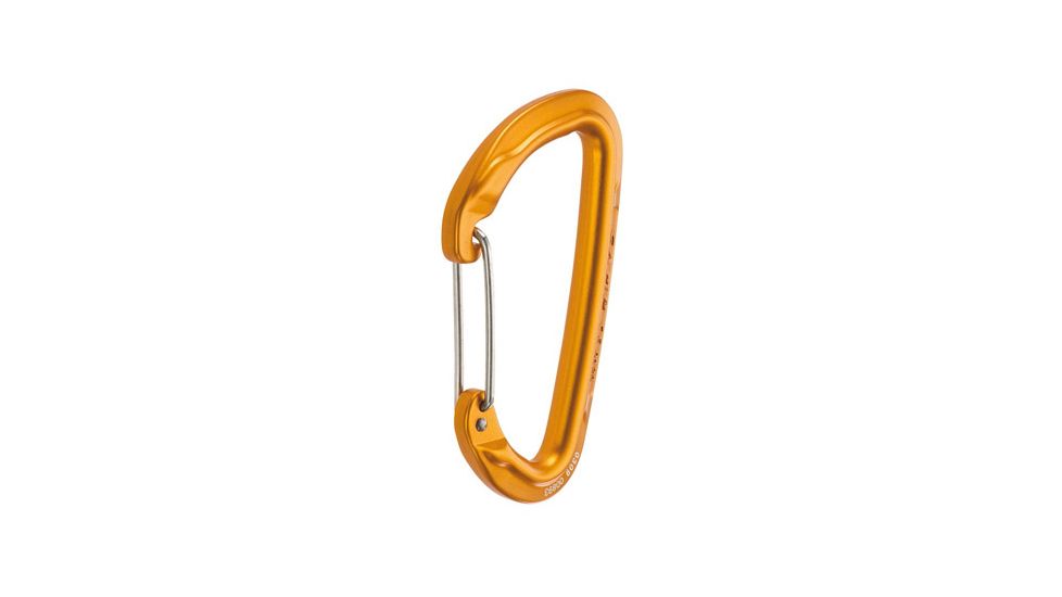 C.A.M.P. Orbit Wire Carabiner-Straight Gate-Orange
