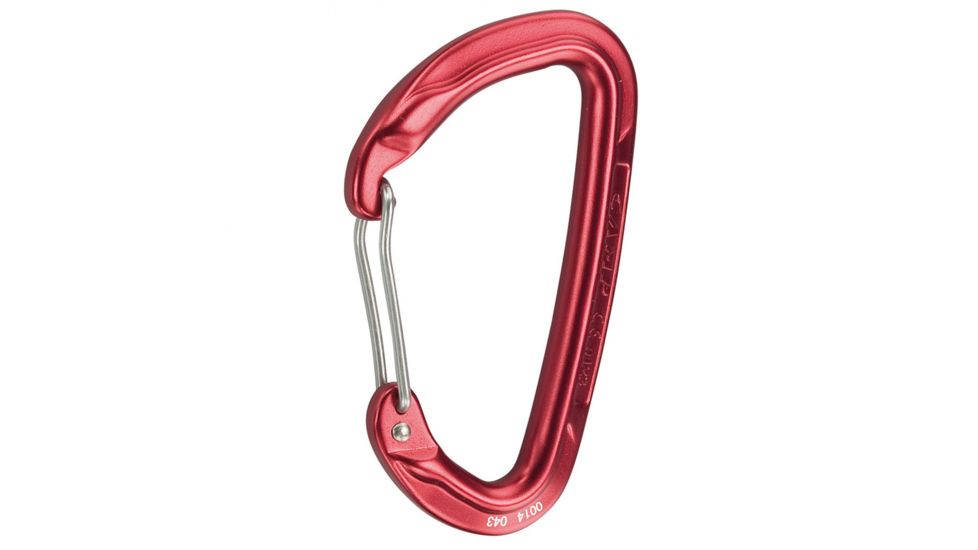 C.A.M.P. Orbit Wire Straight Gate Carabiner-Red