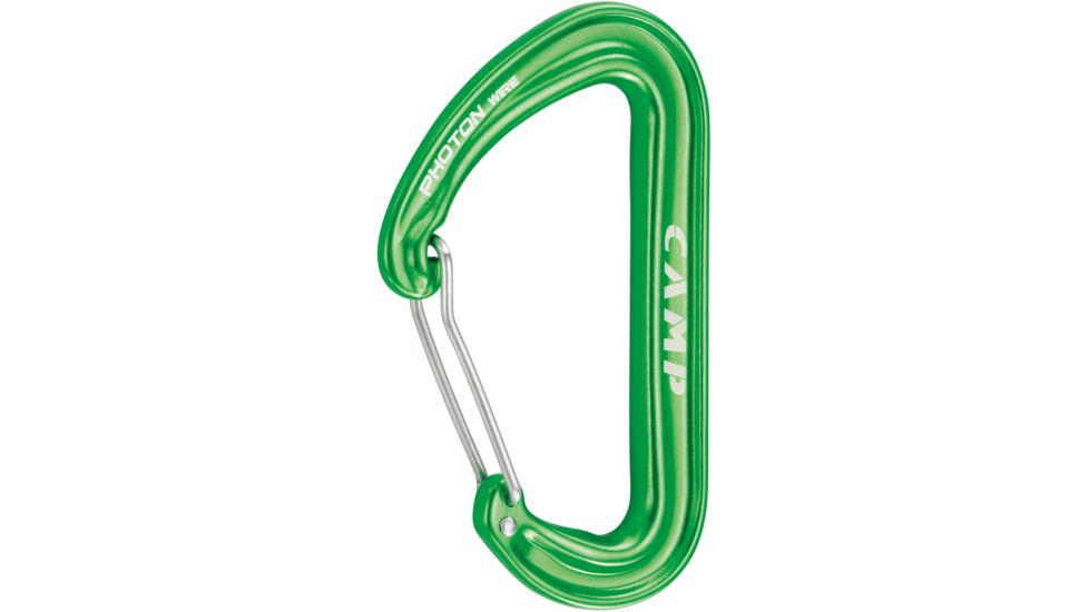C.A.M.P. Photon Wiregate Carabiner-Green-Wire Gate
