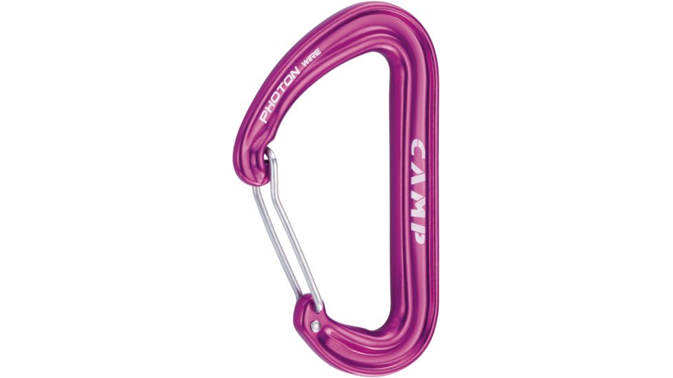 C.A.M.P. Photon Wiregate Carabiner-Purple-Wire Gate