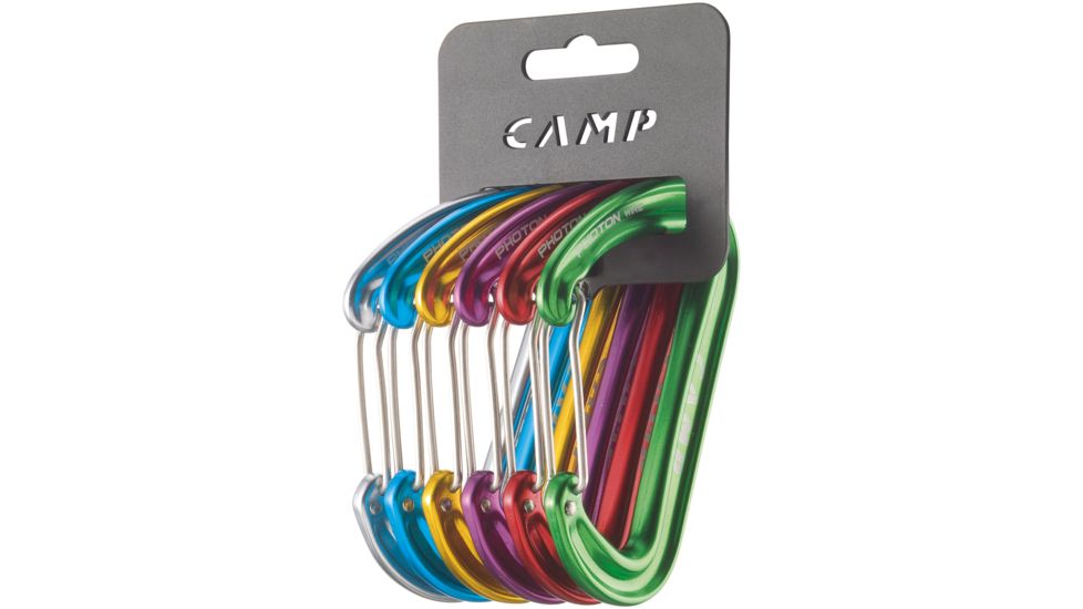 C.A.M.P. Photon Wiregate Carabiner Rackpack-Assorted-6 Pack
