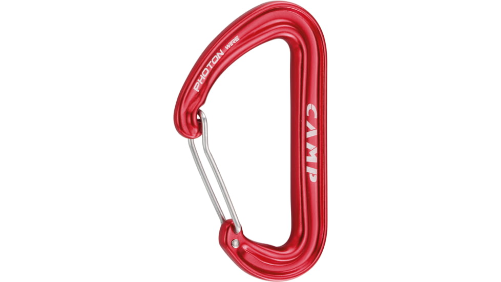 C.A.M.P. Photon Wiregate Carabiner-Red-Wire Gate
