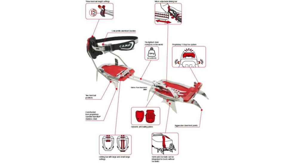 C.A.M.P. Skimo Pure Nanotech Crampon, 2981