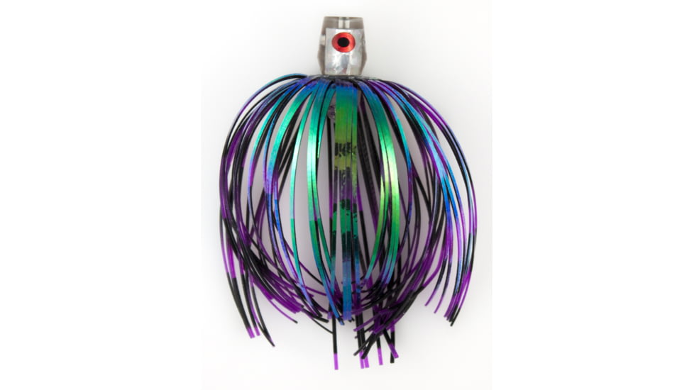 C&amp;H Lures King Buster Bling Series Lure, Black/Purple Skirt, 3 Piece, CH-BL18