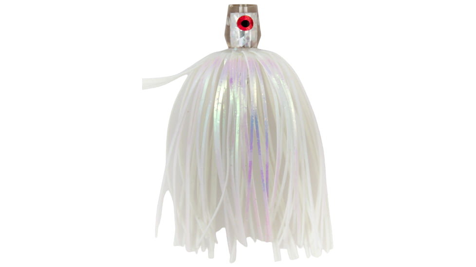 C&amp;H Lures King Buster Bling Series Lure, Clear/White Skirt, 3 Piece, CH-BL26